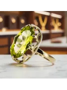 Aur galben 14K Peridot galben Inel Vintage bijuterii vrc253y
